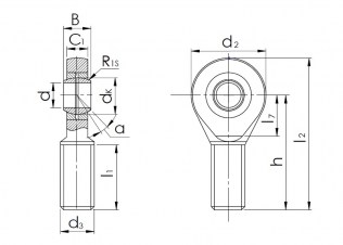 Подшипник Шарнирные головки с внешней резьбой Подшипник SAL 10 T/K (POS 10 L) по выгодным ценам Ейск